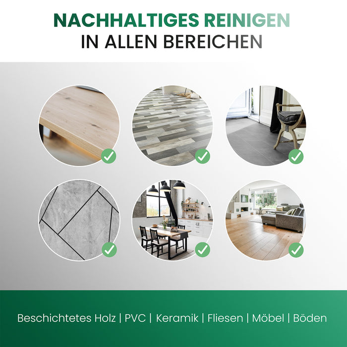 Set di flaconi in vetro BiOHY con pastiglie detergenti universali, detergenti, pastiglie detergenti, pastiglie detergenti multiuso