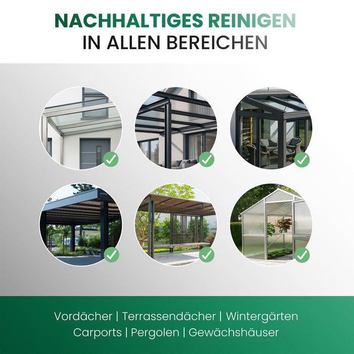 BiOHY Vordach- und Terrassendachreiniger, Terrassenreiniger, Vordachreiniger, Algenentferner