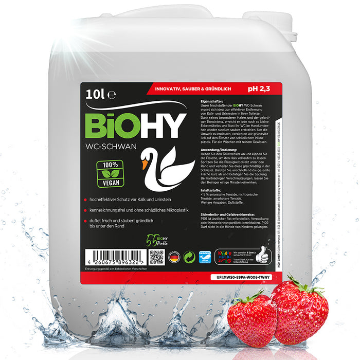 Cigno per WC BiOHY, detergente per WC, anatra per WC, detergente per WC