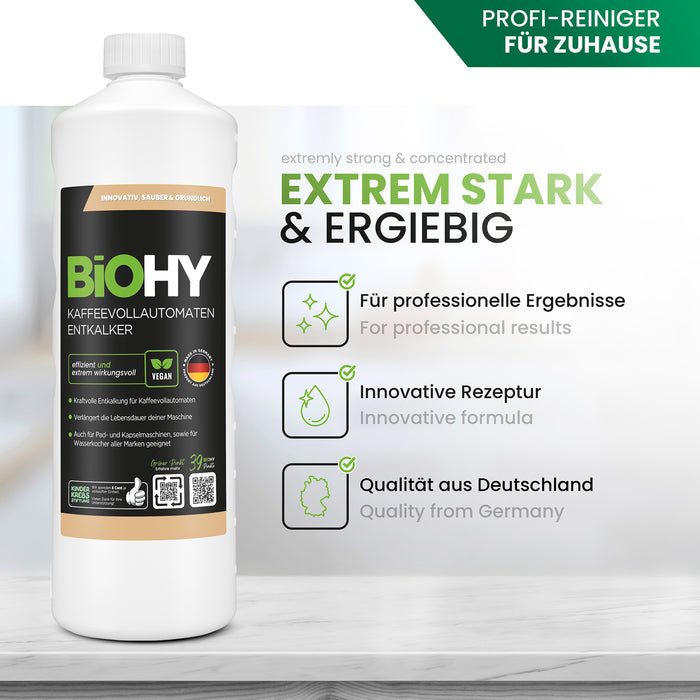 BiOHY fully automatic coffee machines Descaler, limescale remover, descaler, limescale remover