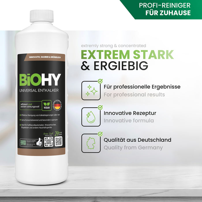 Disincrostante universale BiOHY, disincrostante, anticalcare organico, detergente anticalcare