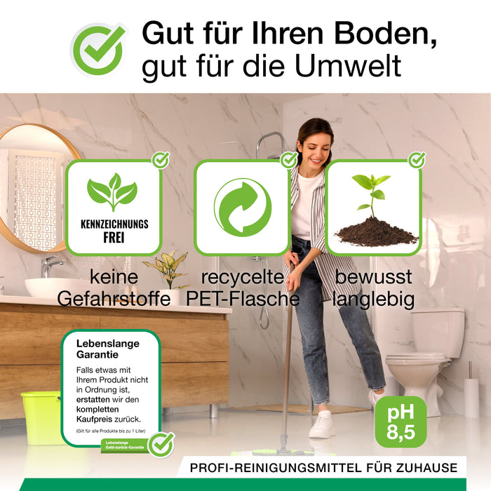 Detergente per pavimenti BiOHY, detergente per pavimenti, detergente per pavimenti non schiumogeno, concentrato organico