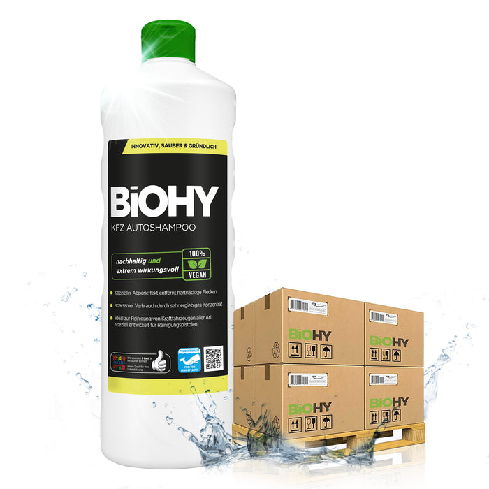 Shampoo per auto BiOHY KFZ 10 litri, shampoo per auto, detergente per auto, concentrato organico, B2B