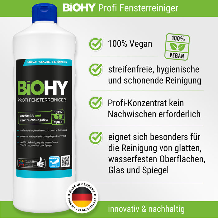 Set completo detergente professionale BiOHY (flacone 8x1l) + dosatore