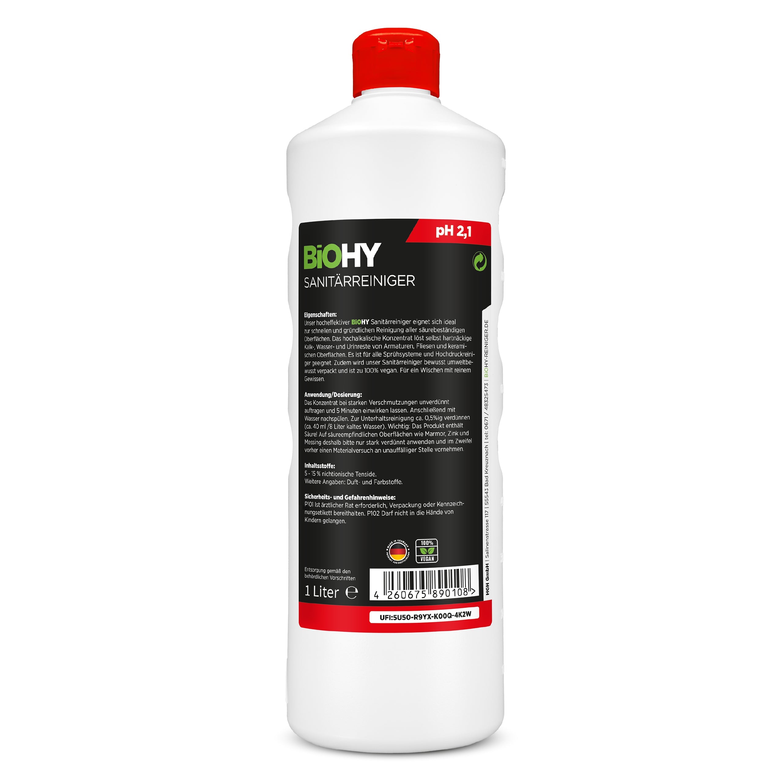 BiOHY sanitary cleaner, bathroom cleaner, limescale remover, bathroom cleaner