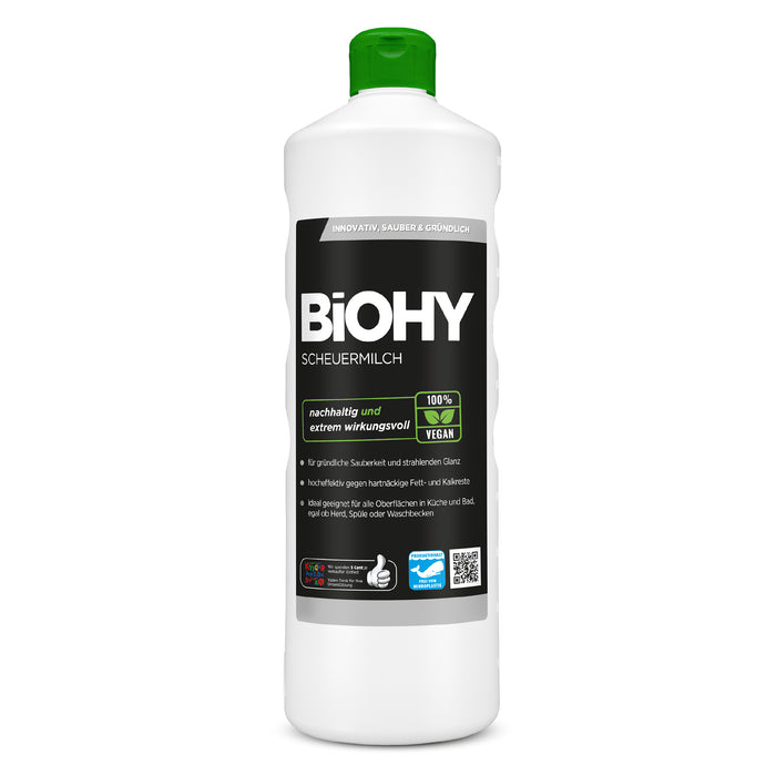 BiOHY scouring milk, scouring agent, cleaner for kitchen and bathroom, cleaning milk