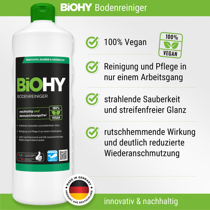 Set completo detergente professionale BiOHY (flacone 8x1l) + dosatore